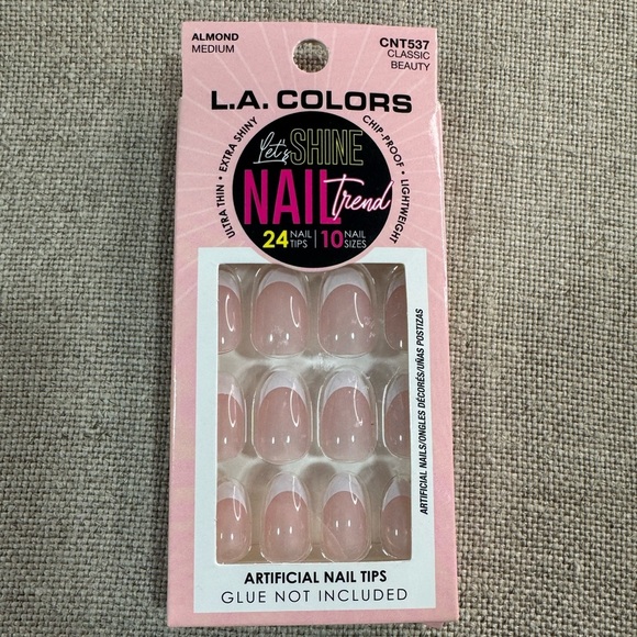 L.A Colors LET'S SHINE. 24 Nails Tip 10 Nail Sizes. - Picture 2 of 5